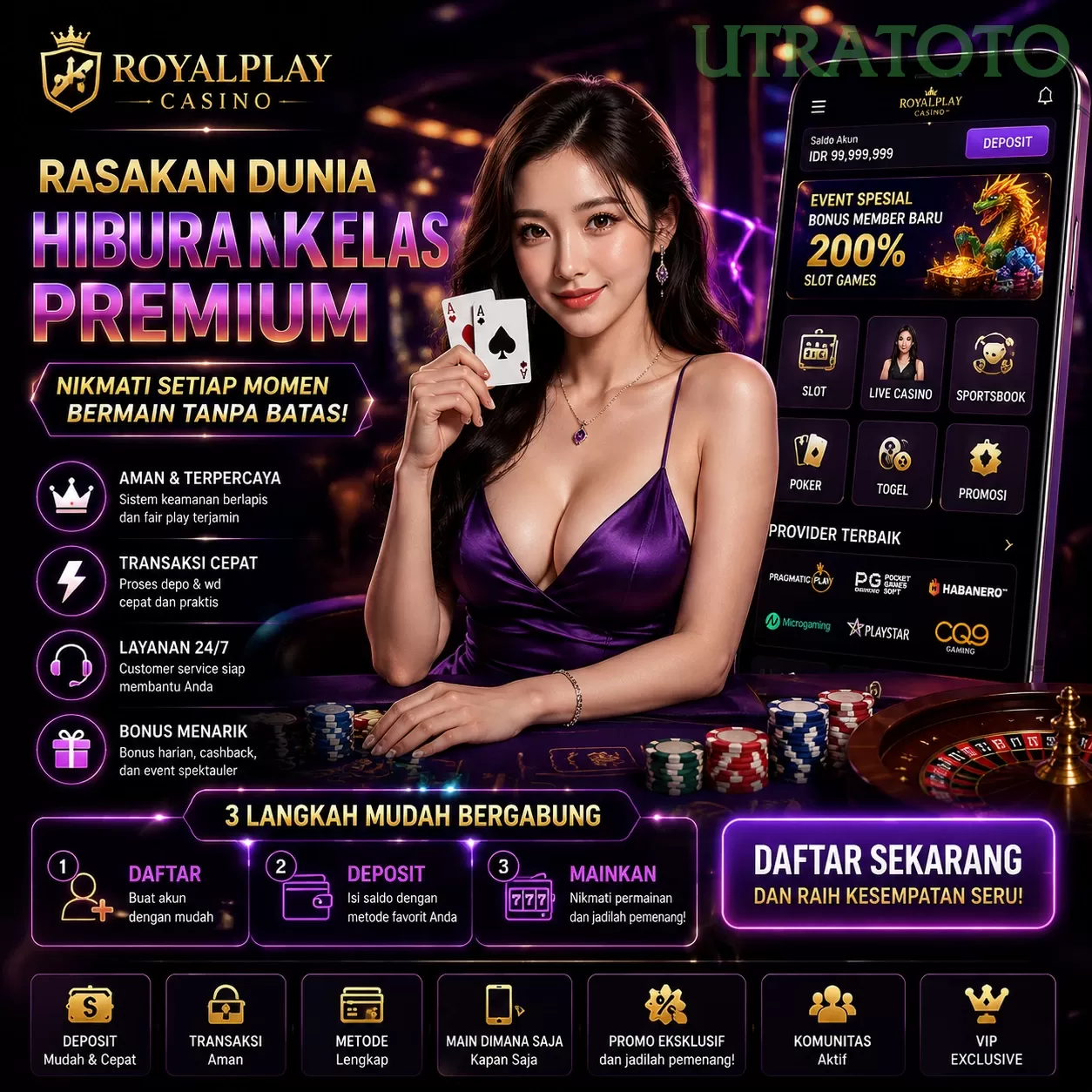 Login utratoto Sekarang Bonus Melimpah